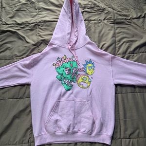 Pink Rick and Morty Hoodie